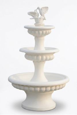 Fuente ornamental Escultura de fuente Fuente Decoración 186 cm Jardín Fuente Estanque Nuevo