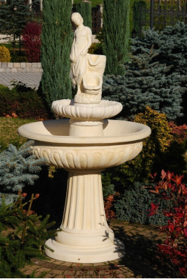 Fuente de jardín estanque pozo 164cm Fuente de piedra Fuente de jardín Fontaine Nuevo.