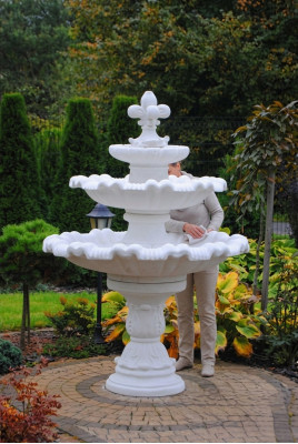 Fuente ornamental Escultura Fuente Decoración Jardín Fuente Estanque 187 cm Nuevo