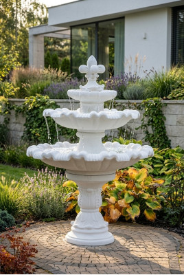 Fuente ornamental Escultura Fuente Decoración Jardín Fuente Estanque 187 cm Nuevo