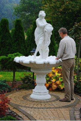 Fuente ornamental Fuente de jardín Escultura Fuente Decoración de jardín Fuente Estanque Nuevo 229 cm
