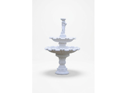 Fuente ornamental figura 197cm fuente decoración jardín estanque.