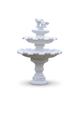 Fuente de jardín estanque fuente de 175 cm fuente de jardín de piedra fuente nueva