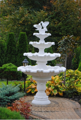 Fuente de jardín estanque fuente de piedra de 213 cm fuente de jardín Fuente Nueva
