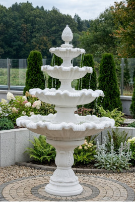 Fuente de jardín estanque fuente 218cm fuente de piedra jardín fuente Fuente nueva