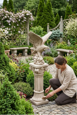 Columna Figura Escultura Figuras Estatua Columnas Terraza Diseño Jardín Decoración