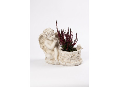 Caja de flores, maceta, recipiente de plantación, adorno de tumba, decoración de jardín, estatua, piedra.