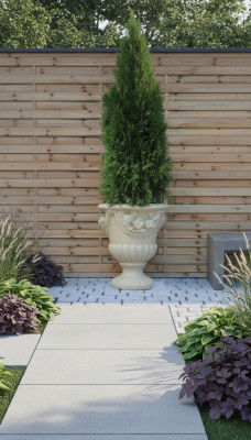 Diseño de maceta de flores Top Pflanz Kübel Gefäß Töpfe Figur Kasten Skulptur PETRA Neu