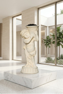Figura Estatua con Florero Caja Estatuas Figuras Escultura Jardín