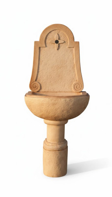Fuente de pared Lavabo de jardín Lavadero de jardín Fregadero de jardín Lavabo de piedra ALLORA