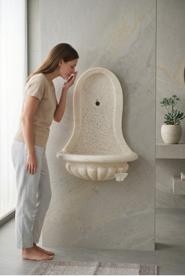 Fuente de pared Lavabo de jardín Fregadero decorativo para exteriores Pila de jardín Lavatorio