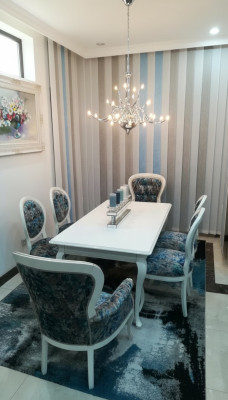 Conjunto de 6 sillas Sessel, asientos tapizados Chesterfield, sillas de diseñador con respaldo.