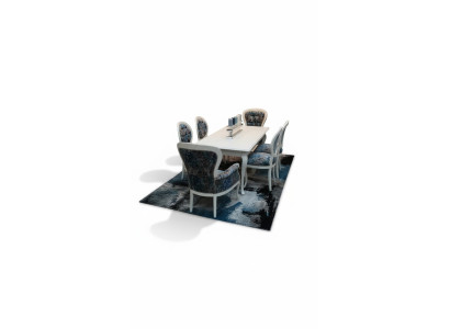 Mesa de comedor diseño sillas respaldo silla conjunto mesa + 6 sillas Set
