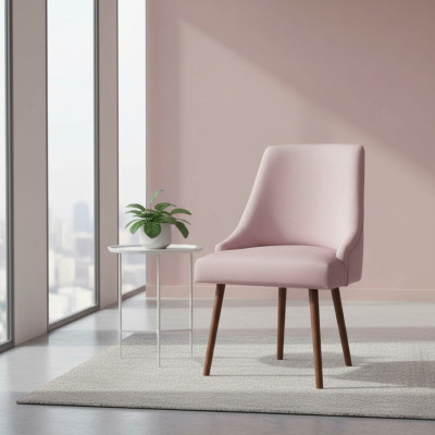Comedor de lujo silla acolchada de tela para sillas de muebles de asiento de sala de estar nuevos