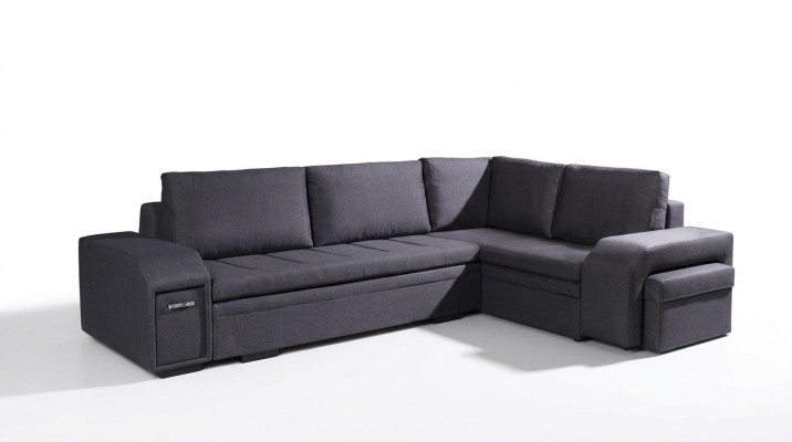 Sofá acolchado Sofá lounge Sofá Sofá de sala de estar con cojines Sofa en forma de L dormir