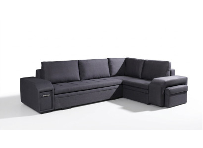 Sofá acolchado Sofá lounge Sofá Sofá de sala de estar con cojines Sofa en forma de L dormir