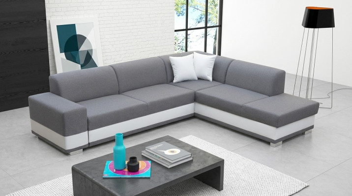 Sofá tapizado Sofá lounge Grupo de asientos Sofá Sala de estar con cojines Sofá en forma de L