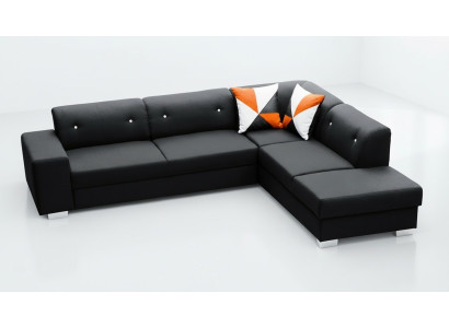 Sofá de esquina con cama y espacio de almacenamiento, sofá tapizado, sofá en forma de L