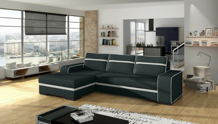 Sofá cama esquinero sofá sofá tapizado con función de cama sofa cama.