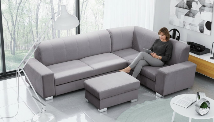 Sofá cama en forma de esquina, sofá, sofá cama con función de cama, conjunto de esquina de tapicería Nuevo con función de dormir.
