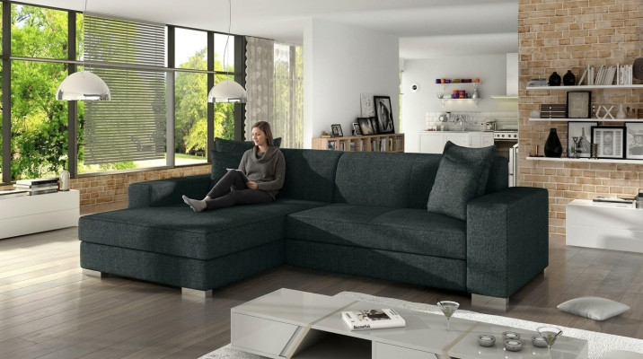 Sofá cama esquinero con función de cama, sofá, sofá cama tapizado de esquina nuevo con función de sueño.
