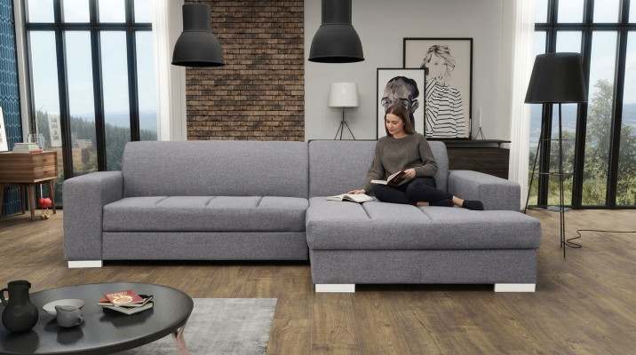 Sofá en esquina Sofá Sofá Sofá de dormir Acolchado Esquina Conjunto de muebles de salón Cama Sofás