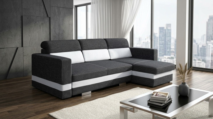 Sofá cama esquinero sofá sofá almohada esquina cama función de cama nuevo función de sueño conjunto