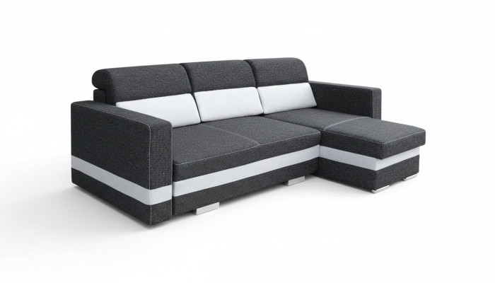 Sofá cama esquinero sofá sofá almohada esquina cama función de cama nuevo función de sueño conjunto