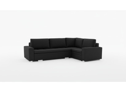 Sofá de esquina moderno para la sala de estar en tela con sofá cama, sofá seccional acolchado.