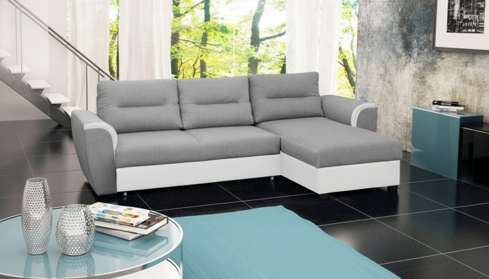 Sofá cama esquinero sofá acolchado esquinero función cama nuevo conjunto de función de dormir
