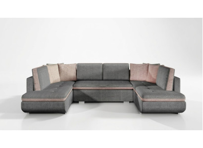 XXL conjunto de muebles de salón esquinero sofá sofá tapizado esquina diseño nuevo tela