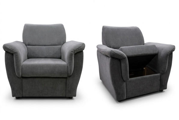 Sillón moderno sofa de televisión 1 plaza sofá de diseño textil sofás tapizados