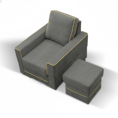 Sofá 1 plaza Sofá de diseñador de tela Sofás Acolchado Nuevo Sillón moderno