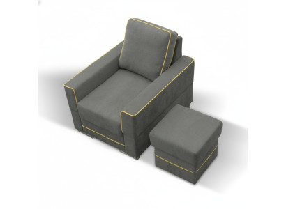 Sofá 1 plaza Sofá de diseñador de tela Sofás Acolchado Nuevo Sillón moderno