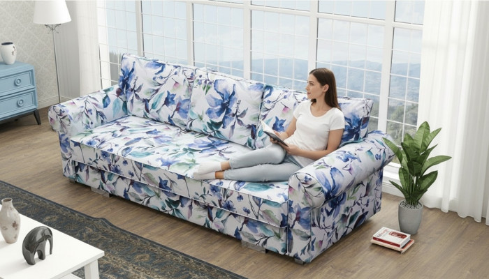 Sofá cama sofá flores salón cama oculta sofás sofá
