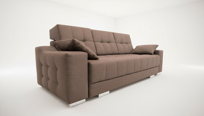 Sofá cama sofá sofá cojines multifunción de 3 plazas con función de cama