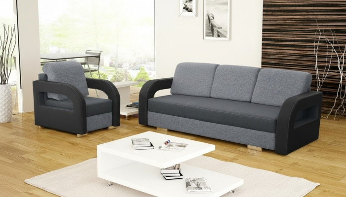 Sofá cama sofá tapizado cama sofás sofá asiento cama función 3 plazas nuevo