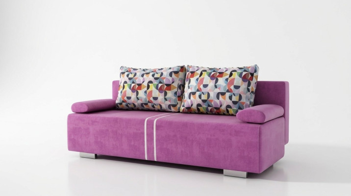 Sofá cama de tela Sofá Sofá textil Nuevo Juego de sofás Función de cama 3 plazas