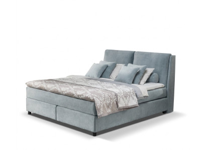Cama con somier tapizado de hotel de lujo, cama de matrimonio doble 140 160 180