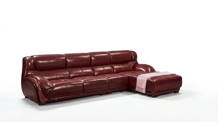 Sofá de esquina de cuero con tapizado conjunto de asiento de sofá para sala de estar, sofás de paisaje.