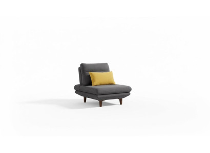 Sillón Sofá Tapizado Diseñador Textil 1 Plaza Sofás Acolchados Asiento de TV