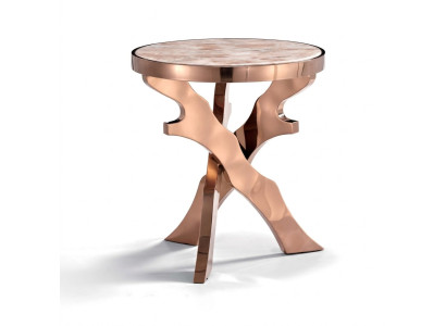 Mesa auxiliar de sofá redonda, mesas redondas de cristal y metal, diseño de sala de estar.