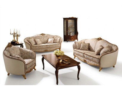 Clase de lujo 2+1+1 conjunto de sofás de muebles italianos Sofá sofá arredoclassic