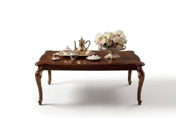 Mesa de centro Diseño elegante Sala de estar Barroco Rococó Sofá Mesa Couch