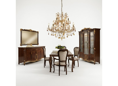 Mesa de comedor Mesa Comedor Mesas de Comedor Mesa de madera Estilo Art Nouveau Antiguo Estilo Italia 200cm
