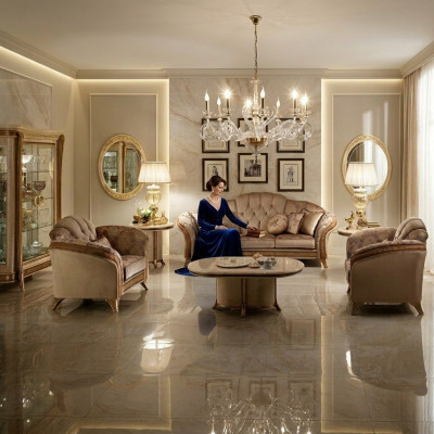 Clase de lujo 2+1 conjunto de sofás de muebles italianos Sofá arredoclassic™ nuevo