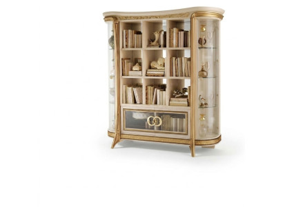 Librería armario vitrina XXL Muebles de diseñador de lujo Barroco Rococó