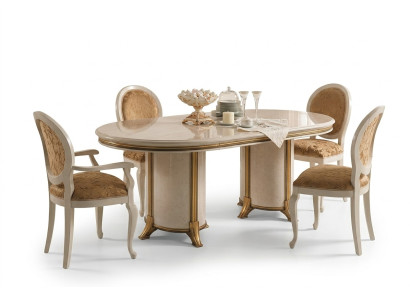6 sillas + juego de mesa Cocina Diseñador Barroco Rococó clásico Art Nouveau