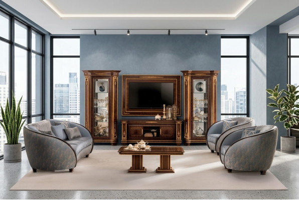 Clase de lujo 3+1+1 Muebles italianos Sofá Nuevo Conjunto de sofás arredoclassic™