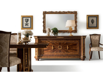 Cómoda Espejo Muebles Diseñador Rococó Barroco Modernista Clásico